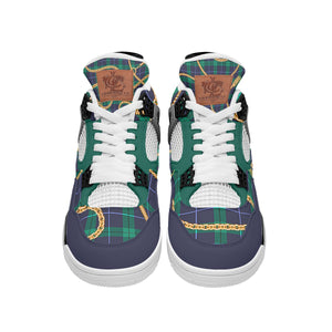PLAID IN GOLD Air Chouett Shoes
