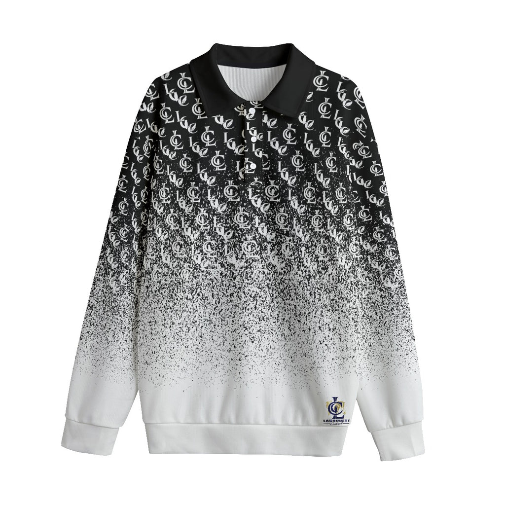LCC NEW RICH BLC Unisex Lapel Collar Sweater