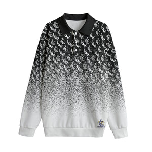 LCC NEW RICH BLC Unisex Lapel Collar Sweater