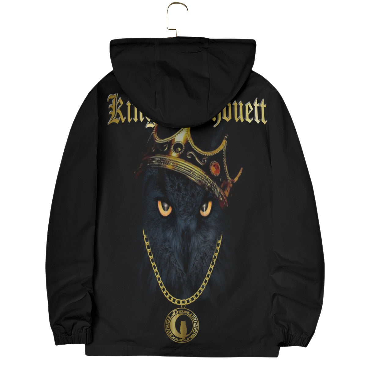 King LaChouett Windbreaker With Zipper Closure And Snap Button