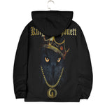 King LaChouett Windbreaker With Zipper Closure And Snap Button