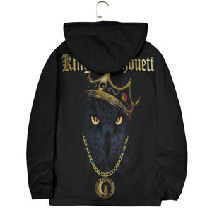 King LaChouett Windbreaker With Zipper Closure And Snap Button