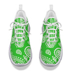 BANDANA PAISLEY GREEN Women's Sports Shoes