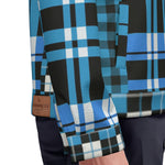 FLEXIN PLAID TRQSE Unisex Lapel Jacket  Cotton