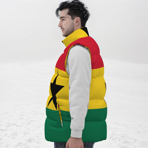 GHANA FLAG Unisex Down Vest