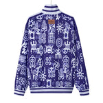ADINKRA MXBLUE Unisex Stand Collar Jacket