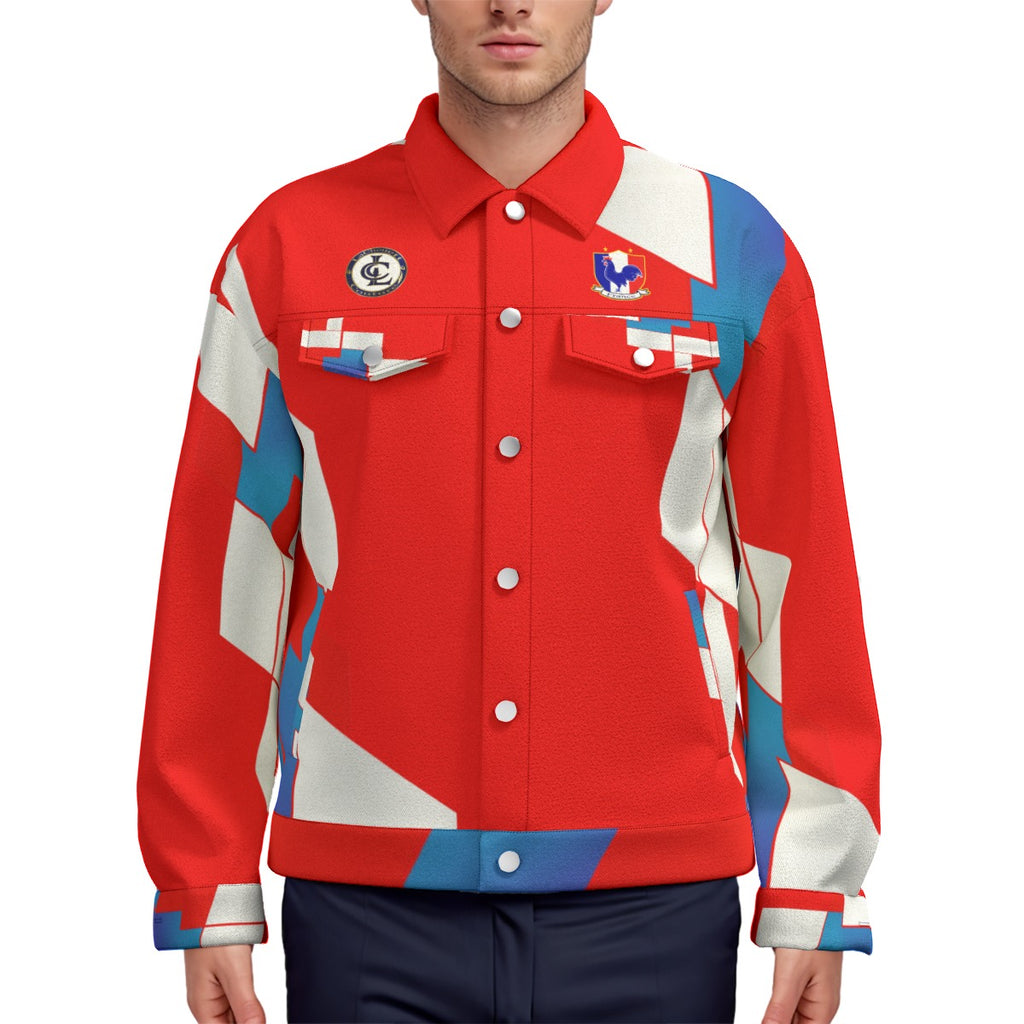 FRANCE RED Unisex Lapel Jacket