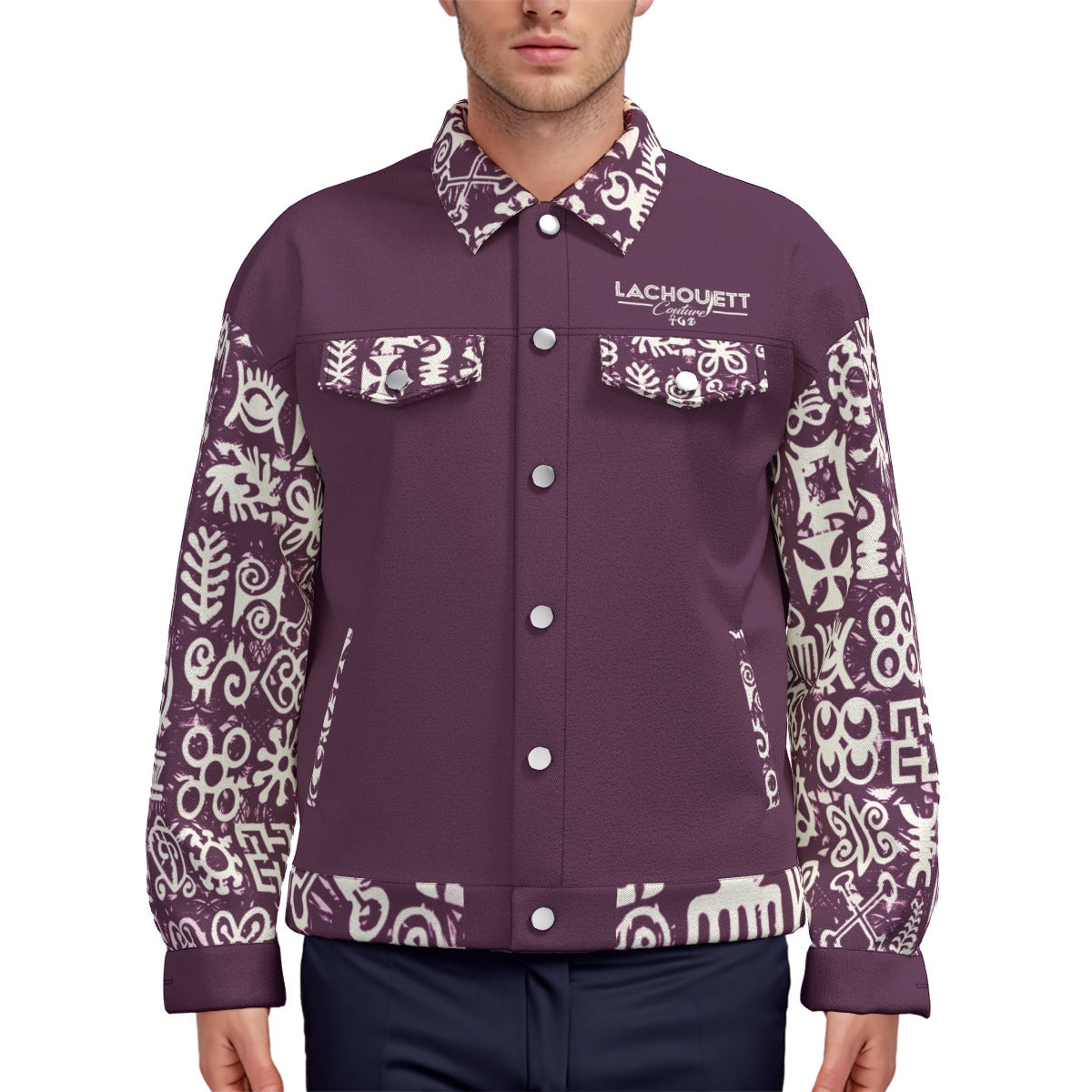 ADINKRA MIXGRAPES  Unisex Lapel Jacket