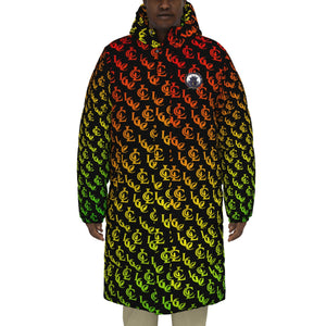 NEW RICH RASTABLC Unisex Long Down Jacket