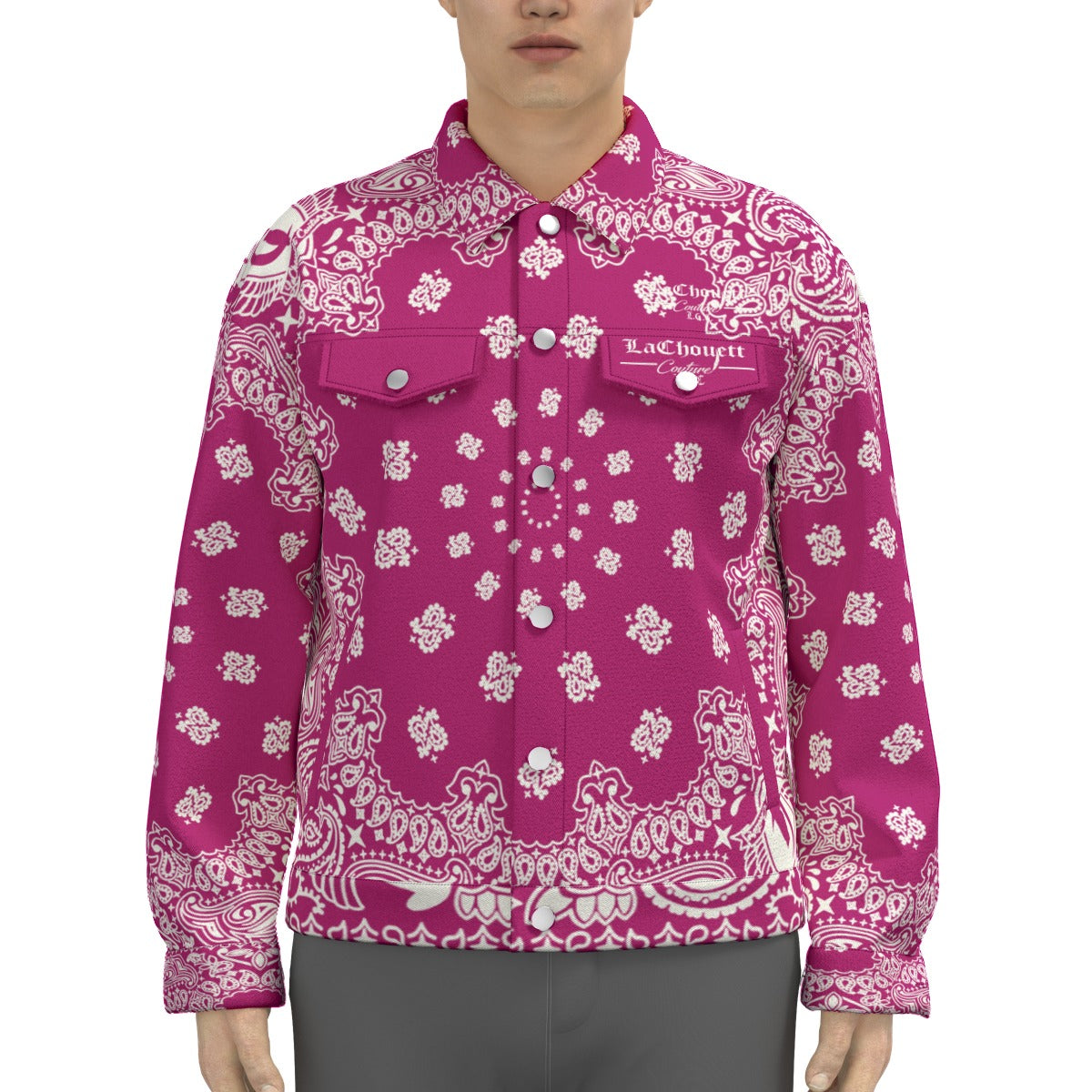 BANDANA GRAPES Unisex Lapel Jacket