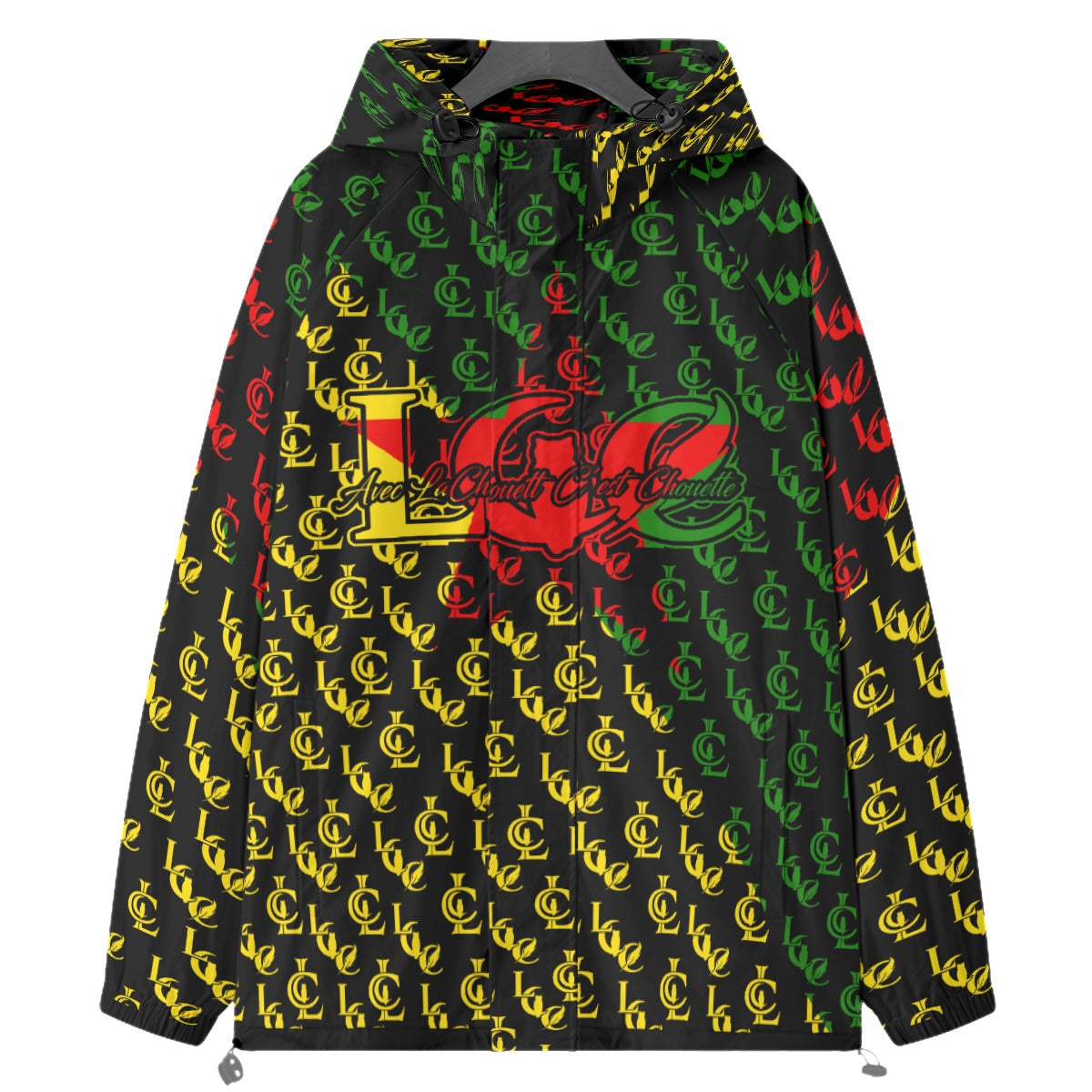 LCC NEW RICH YANA BLC Raglan Windbreaker With Zipper Closure