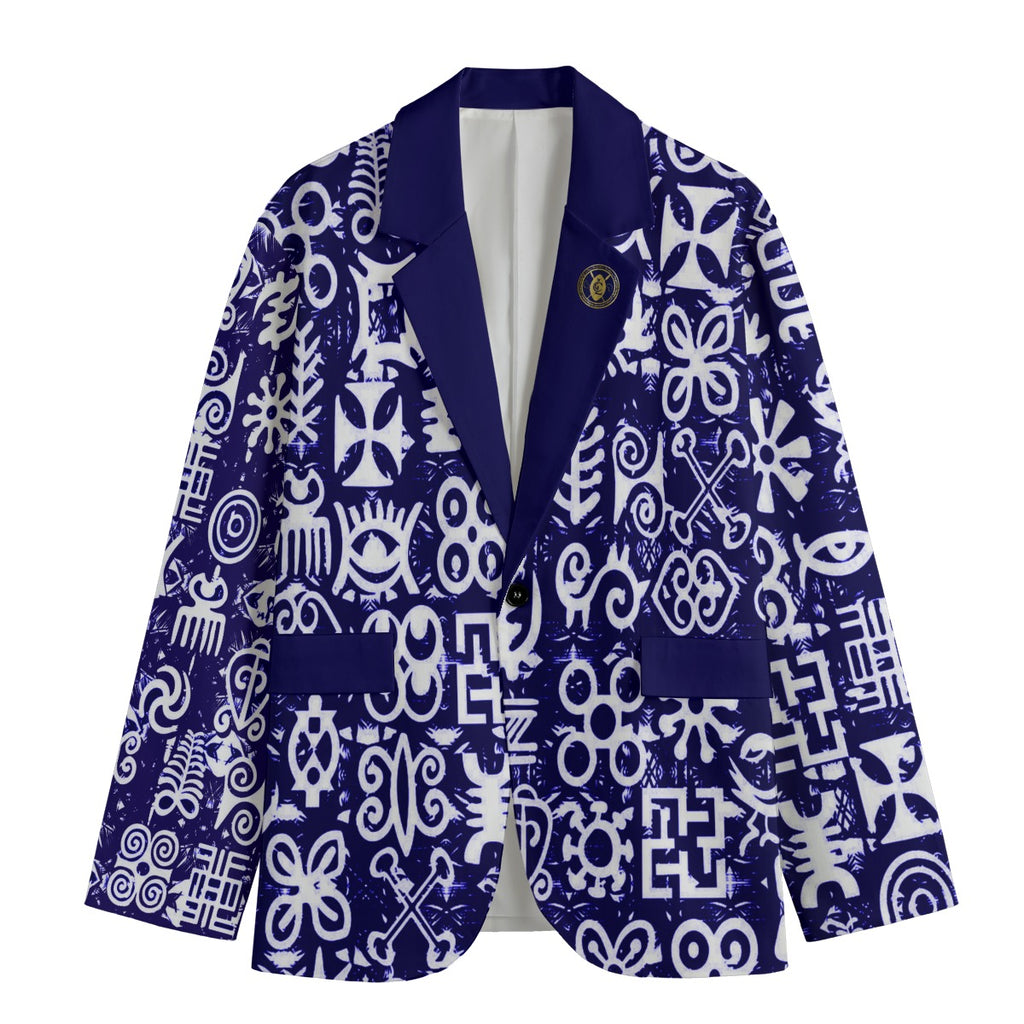 ADINKRA MXBLUE Men's Casual Blazer