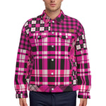 FLEXIN PLAID GRAPES Unisex Lapel Jacket  Cotton