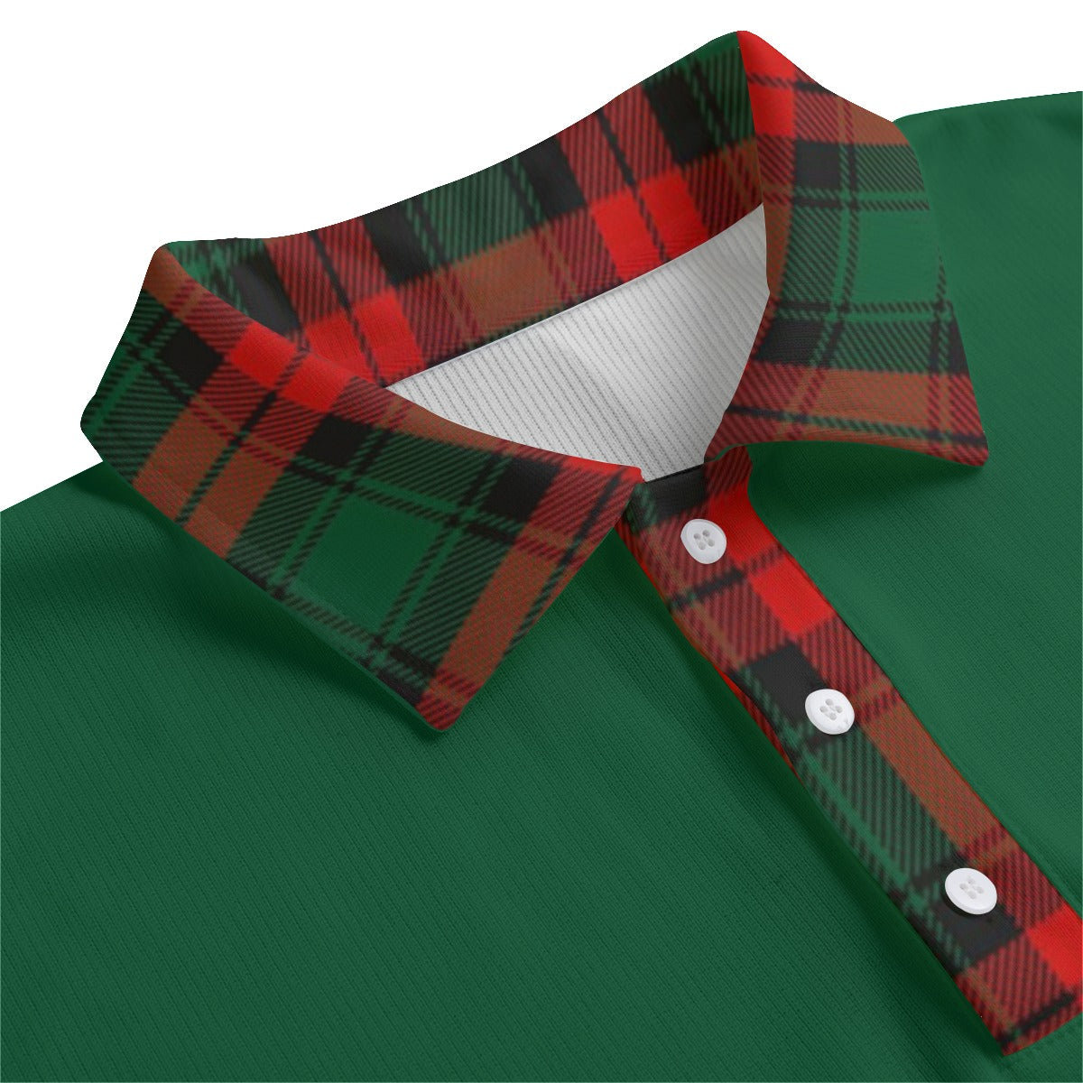 PLAID STYLE RBG1 Unisex Lapel Collar Sweater