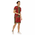 PRIVILEGE RED Men's Short Sleeve Shirt Sets
