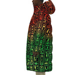 HIEROGLYPH RASTA Unisex Long Down Jacket
