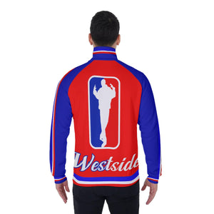 WESTSIDE BI-COLORS Men's Stand Collar Jacket