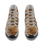 TIE DYE BROWN High Top Basketball Shoes