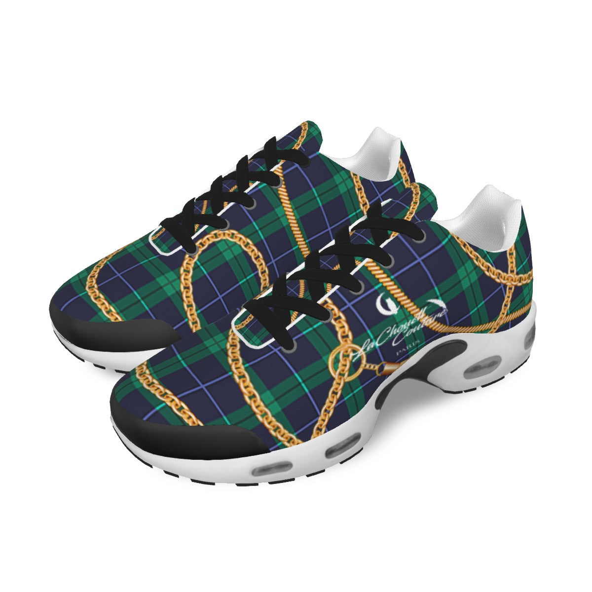PLAID IN GOLD Women's Air Cushion Shoes