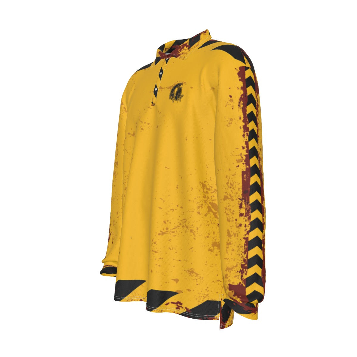 BEWARE Long Sleeve Polo Shirt