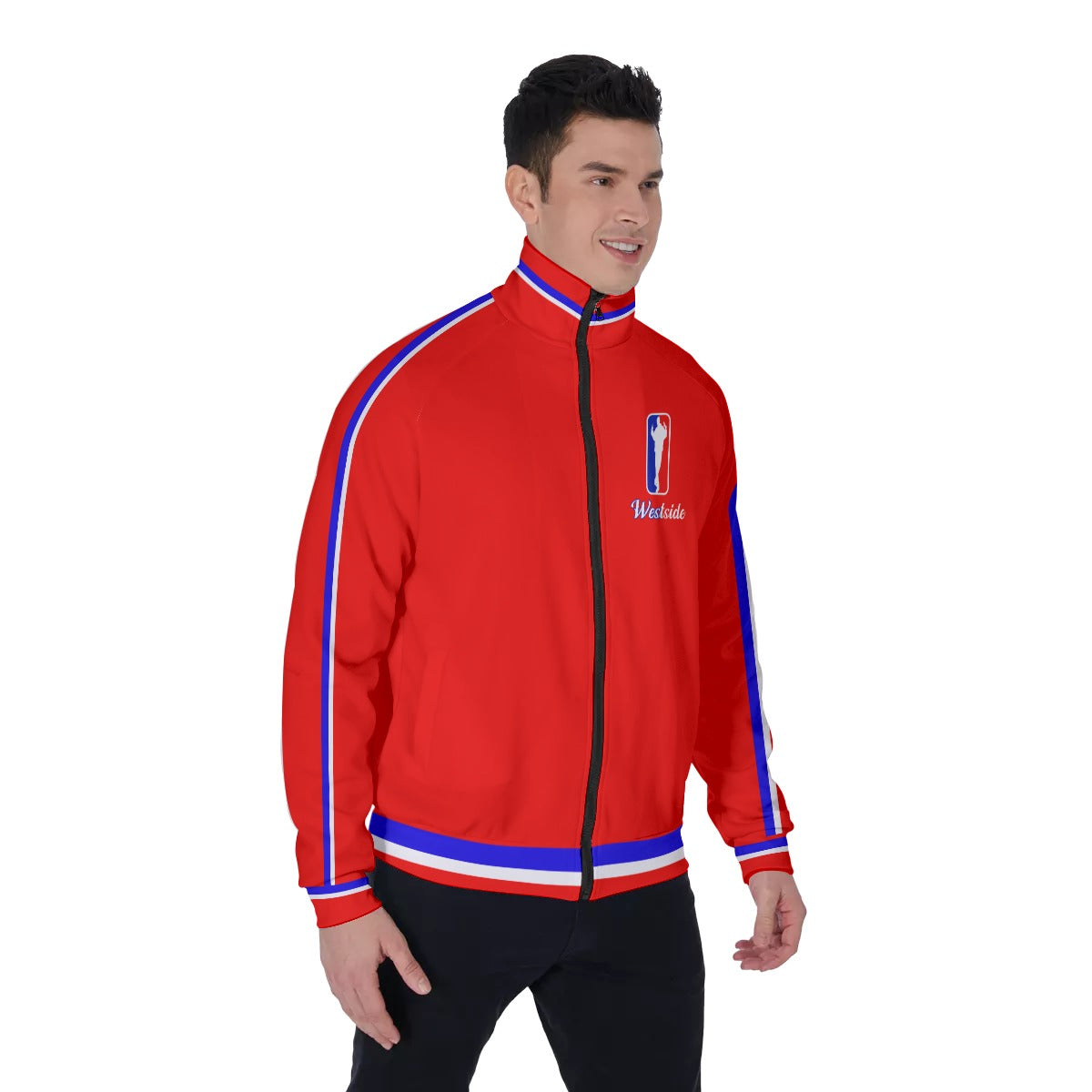 WESTSIDE RED Men's Stand Collar Jacket