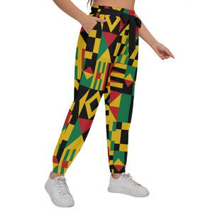 KENTE BUTAN Women’s Trousers With Waist Belt