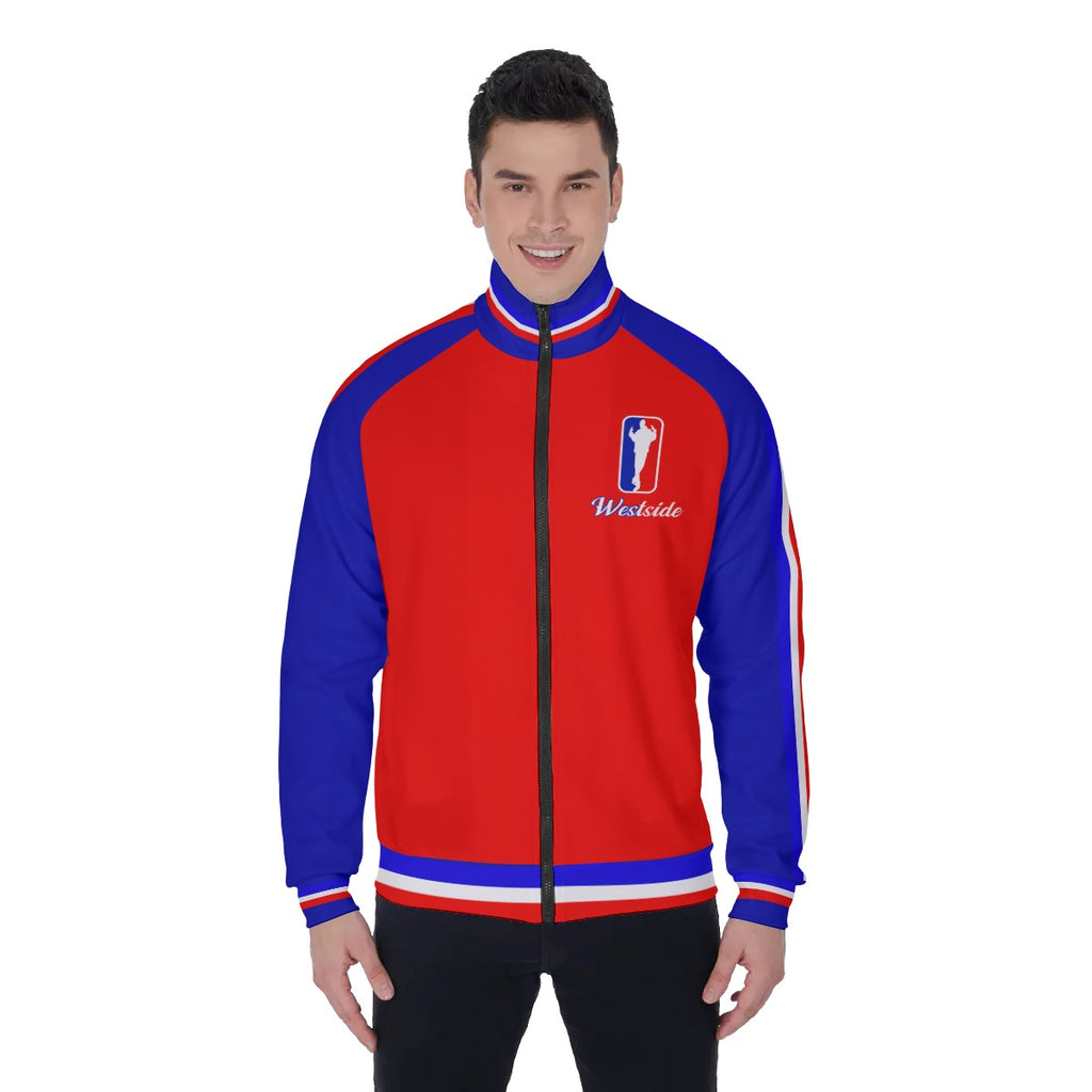 WESTSIDE BI-COLORS Men's Stand Collar Jacket