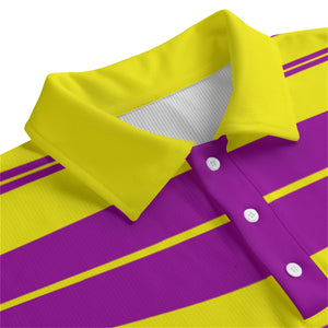 STRIPE UP KOBE Unisex Lapel Collar Sweater