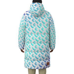 NEW RICH BLUETT Unisex Long Down Jacket