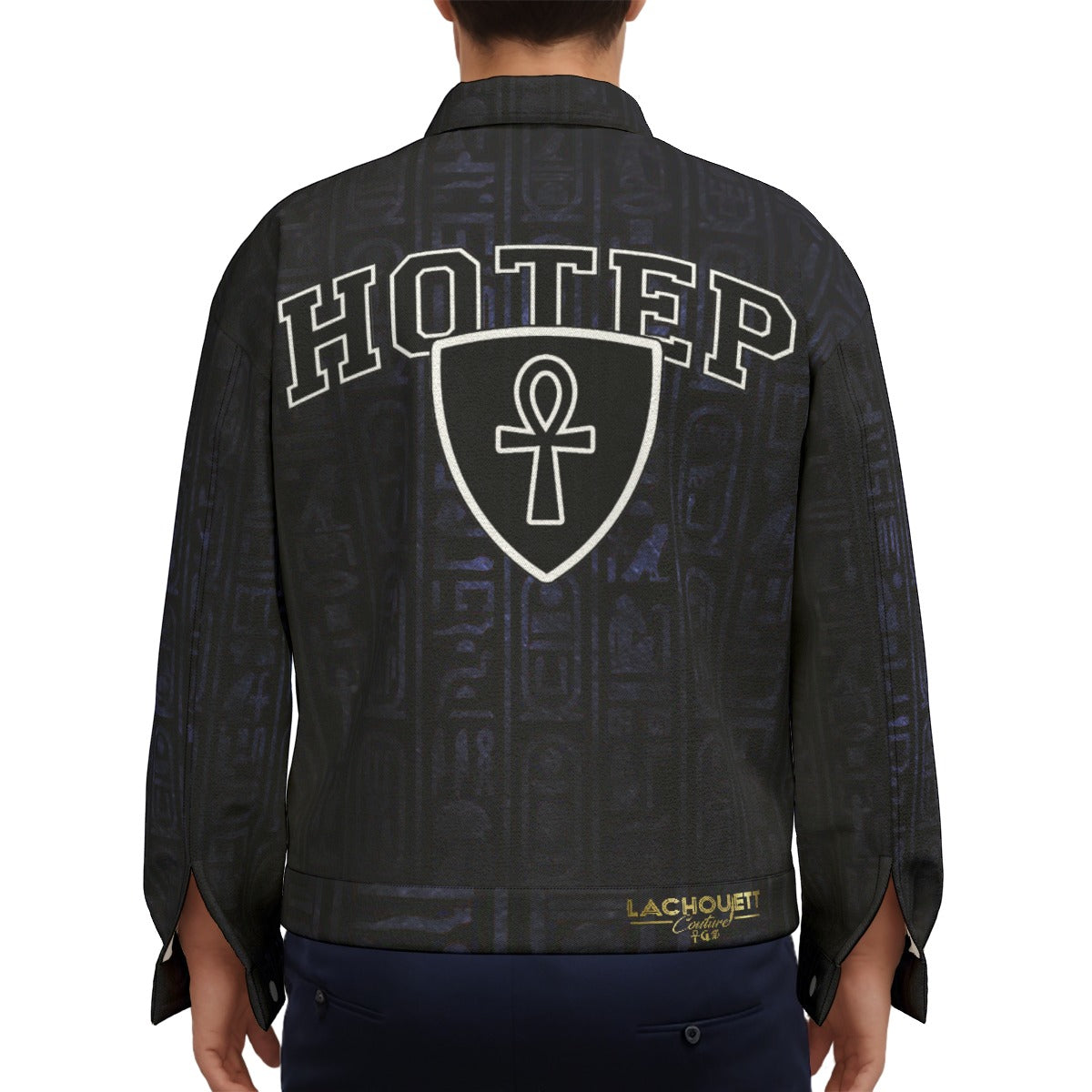 HOTEP ANKH Unisex Lapel Jacket Cotton