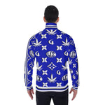 LCC WEEDY BLUE Men's Stand Collar Jacket