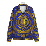 LCC RICH BLUE Unisex Stand-up Collar