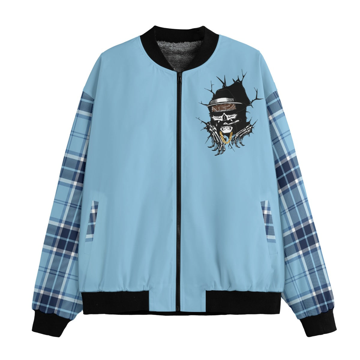 LOS CRIMINALES BLUE Men’s Bomber Jacket
