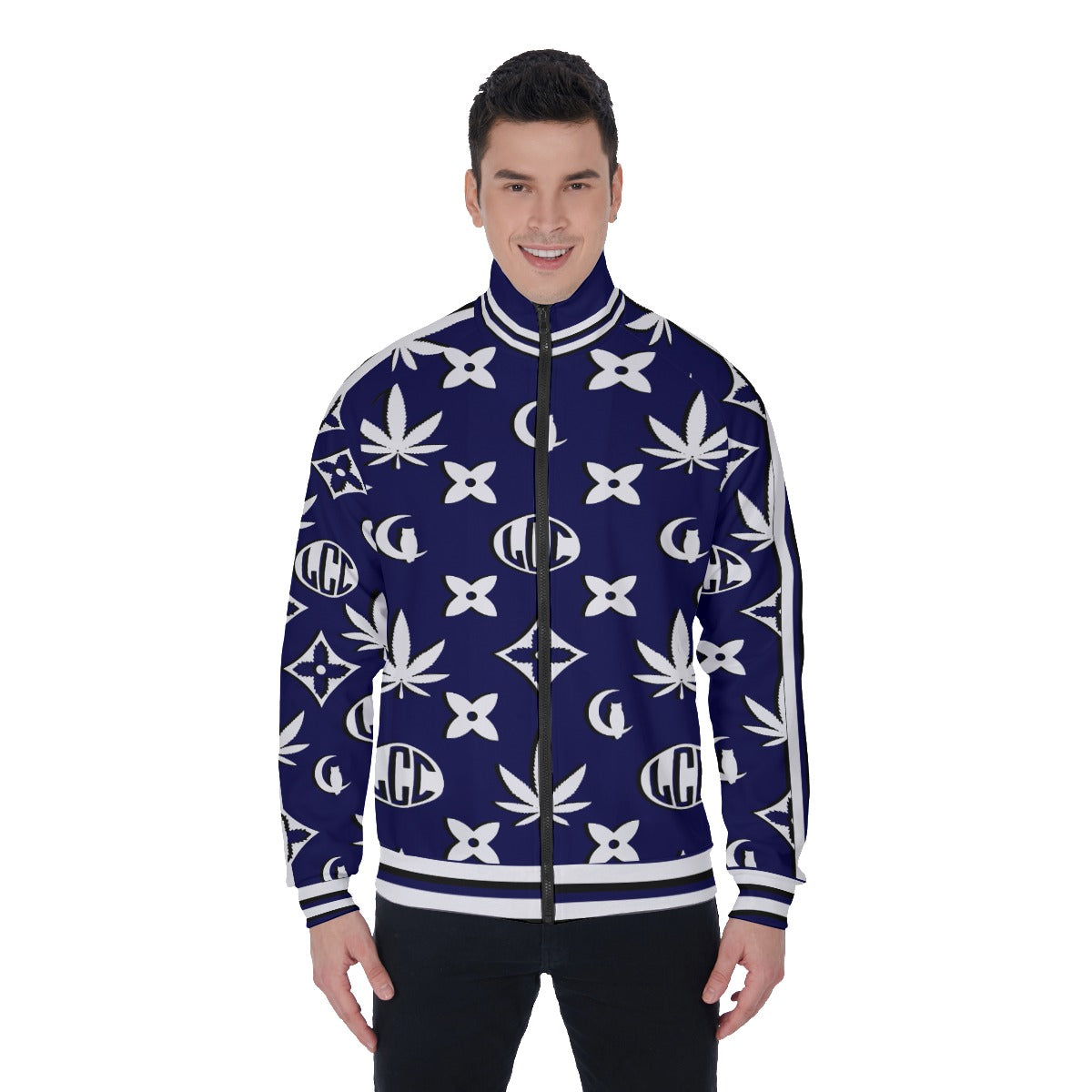 LCC WEEDY NAVY Men's Stand Collar Jacket