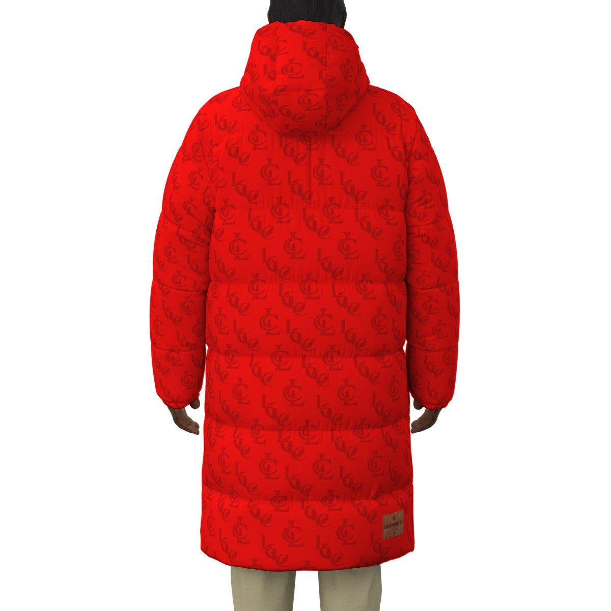 LCC RED Unisex Long Down Jacket