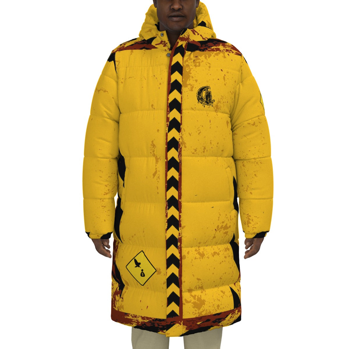 BEWARE THE OWL Unisex Long Down Jacket