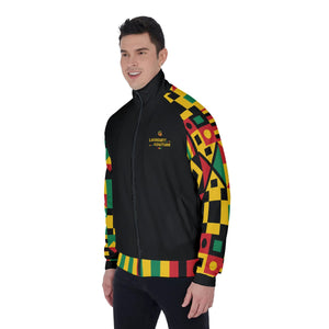 KENTE BUTAN BLC Men's Stand Collar Jacket