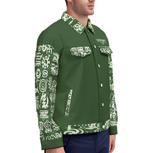 ADINKRA MIXKAKI 1 Unisex Lapel Jacket