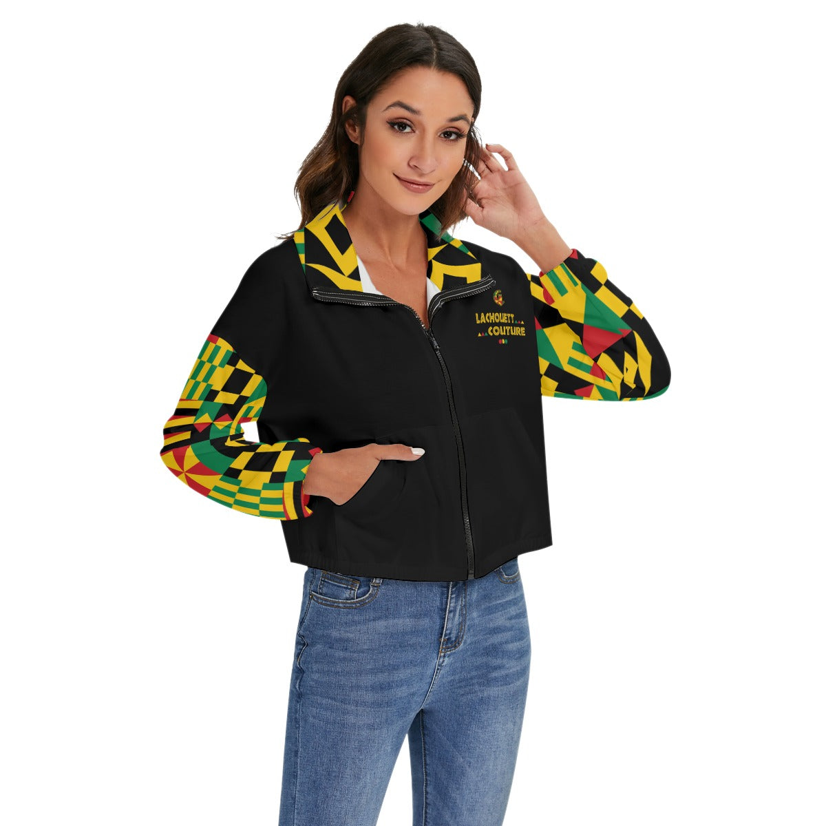 KENTE BUTAN BLC Women's Zip Jacket