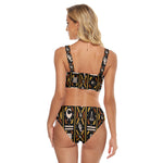 BOGOLAN KMT Women's Crop Top One-piece Swimsuit