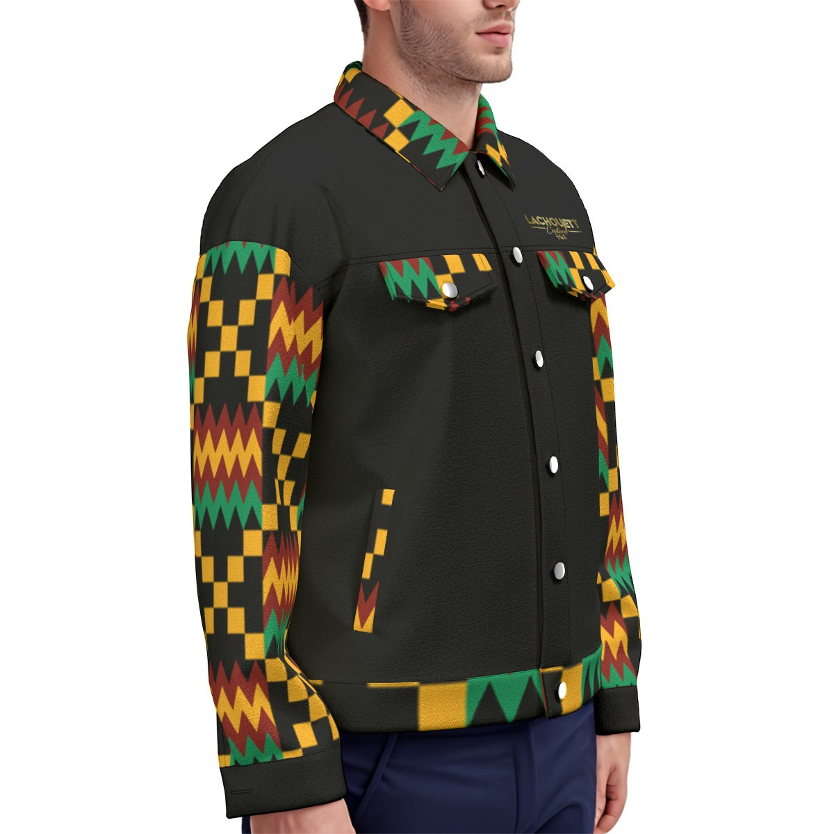KENTE GHANA Unisex Lapel Jacket