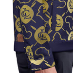 AFRICAN WARRIOR NAVY Unisex Lapel Jacket