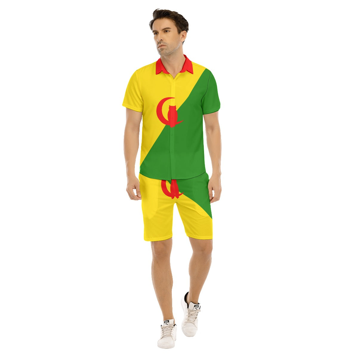 YANAZER Men's Short Sleeve Shirt Sets