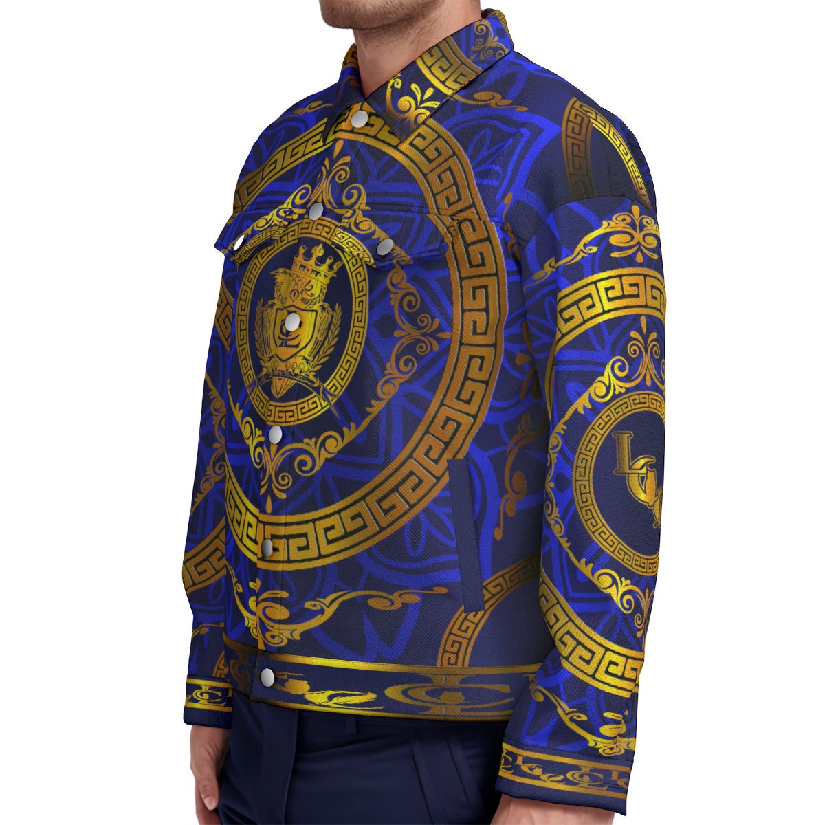 LCC RICH BLUE Unisex Lapel Jacket