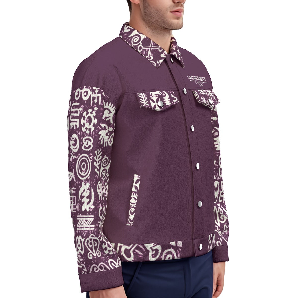 ADINKRA MIXGRAPES  Unisex Lapel Jacket