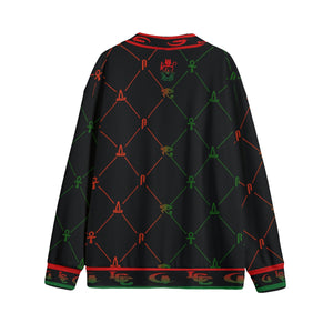A.U.S RBG DELUXE BLC Unisex Cardigan With Button Closure
