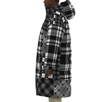 FLEXIN PLAID BLC Unisex Long Down Jacket