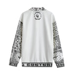 BANDANA MIX WHT1 Unisex Lapel Collar Sweater