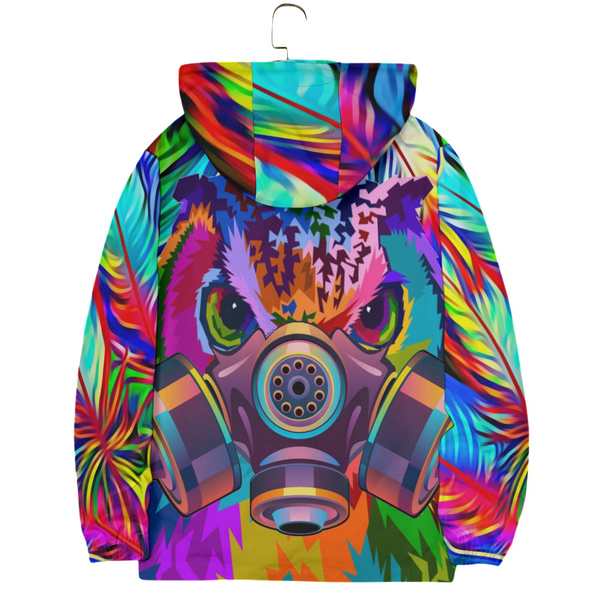 Coloring Chouett Windbreaker With Zipper Closure And Snap Button