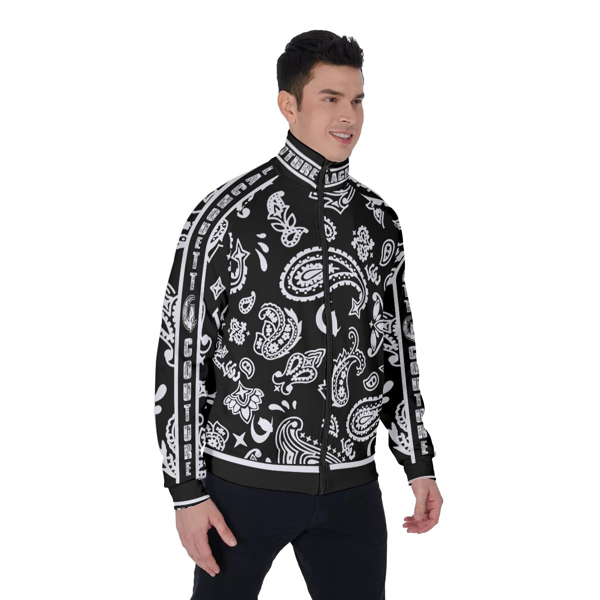 BANDANA PAISLEY BLC Men's Stand Collar Jacket